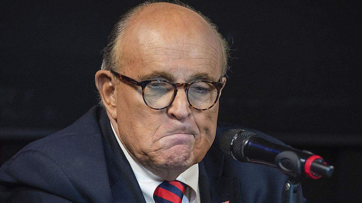 Rudy Giuliani meldete nach der Verurteilung Konkurs an
