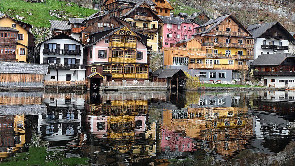 Touristischer Anziehungspunkt im Salzkammergut: Hallstatt