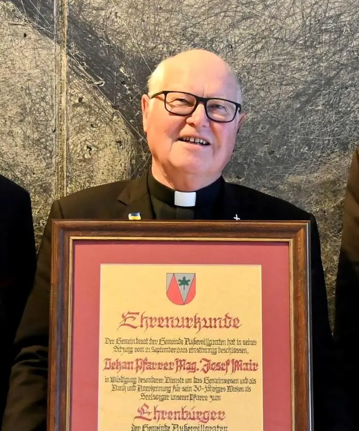 Josef Mair verschiebt seinen Pensionsantritt um ein Jahr und bleibt Dekan