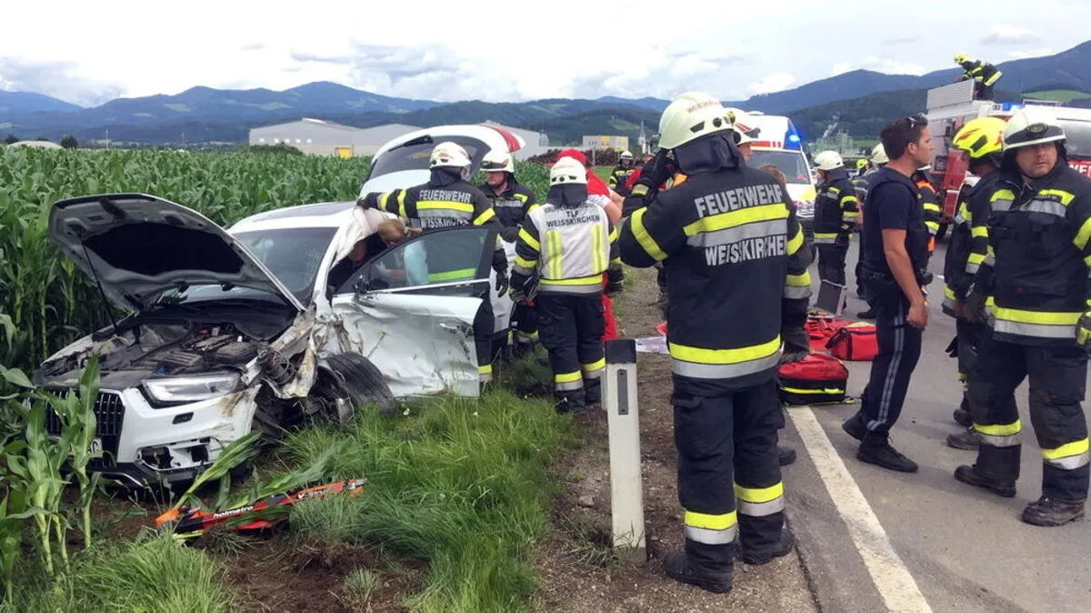 Am Donnerstag (16. Juli) ereignete sich ein schwerer Verkehrsunfall auf der Gaberl Bundesstraße