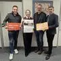 Regionsvorsitzender Michael Wagner, Projektverantwortliche Tamara Schober, Geschäftsführer Michael Fend (Regionalmanagement) und Regionsvorsitzender-Stellvertreter Franz Fartek