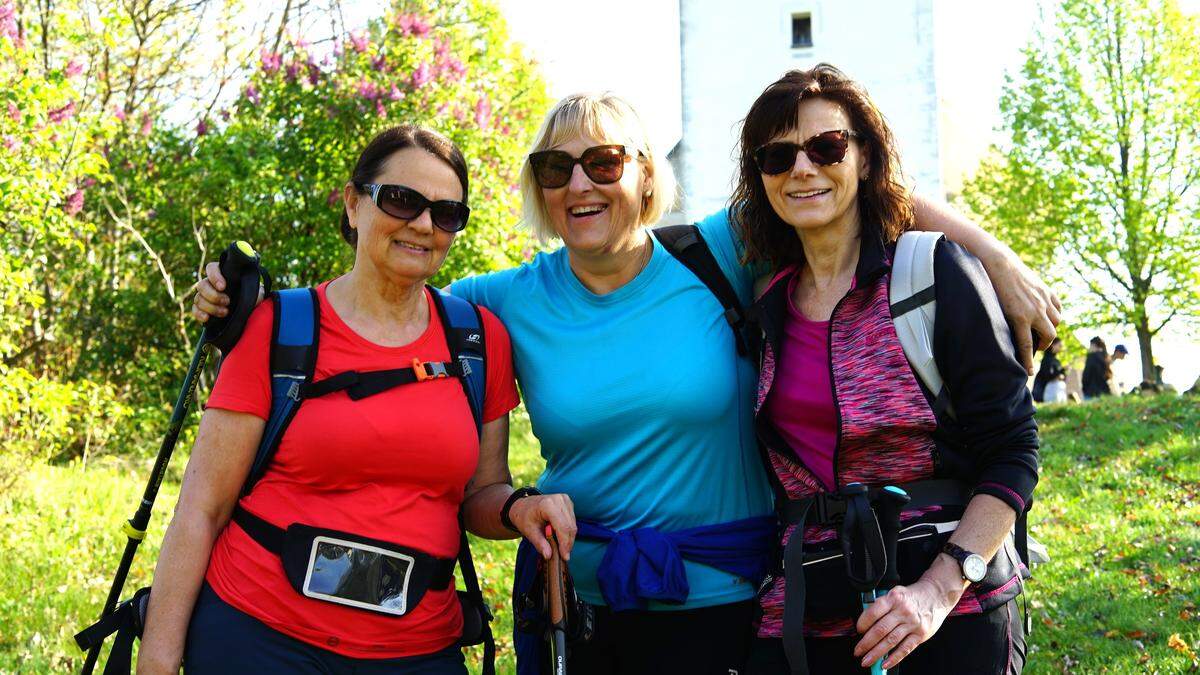 Die Freundinnen Ingeborg Pichler, Gerlinde Pichler und  Margaretha Sturm (von links) 