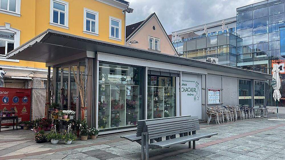 Dieser Kiosk am Leobener Hauptplatz könnte im Zuge der Neugestaltung ganz verschwinden