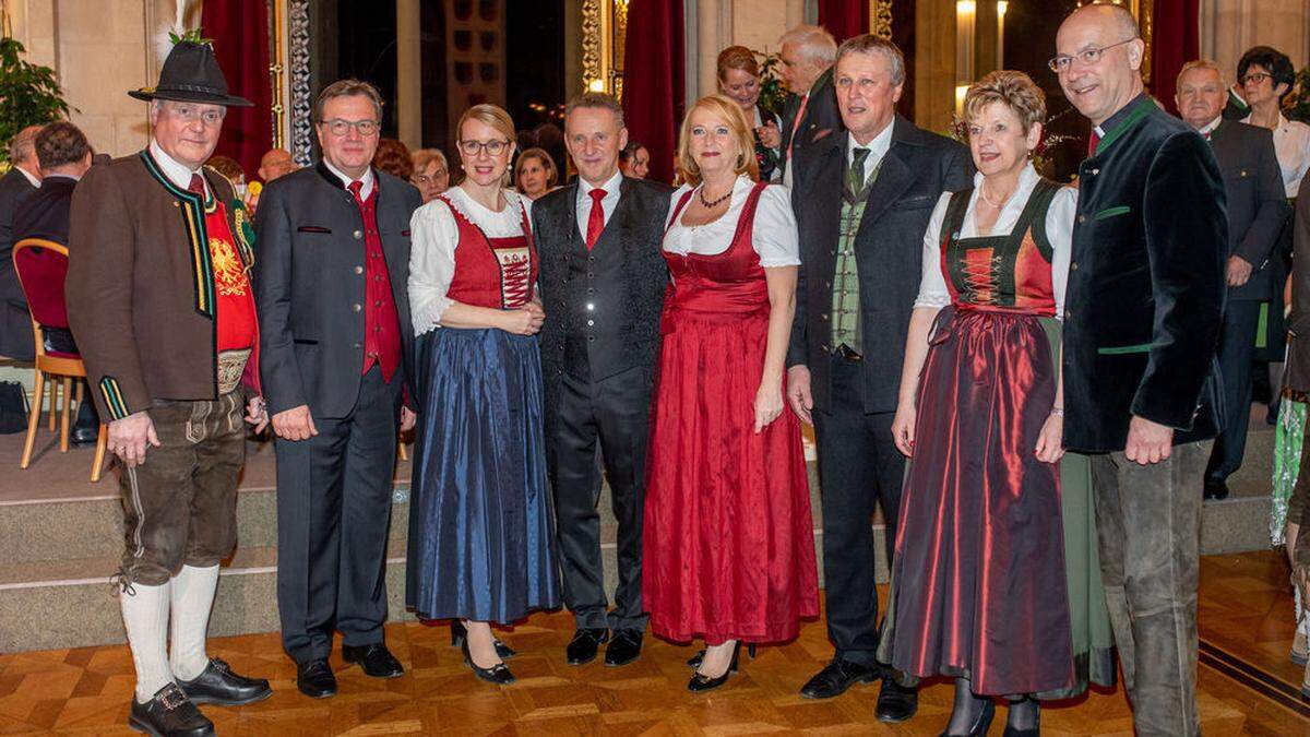 Johann Baumgartner, Günther Platter, Margarete Schramböck, Ernst Woller, Doris Bures, Josef Mair, Susanne Baumgartner, Anton Faber