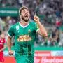 VIENNA,AUSTRIA,01.AUG.24 - SOCCER - UEFA Europa League, qualification, SK Rapid Wien vs Wisla Krakow. Image shows the rejoicing of Dion Beljo (Rapid).
Photo: GEPA pictures/ Philipp Brem