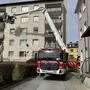 Die Freiwillige Feuerwehr der Stadt Bruck an der Mur mit Teleskopmastbühne