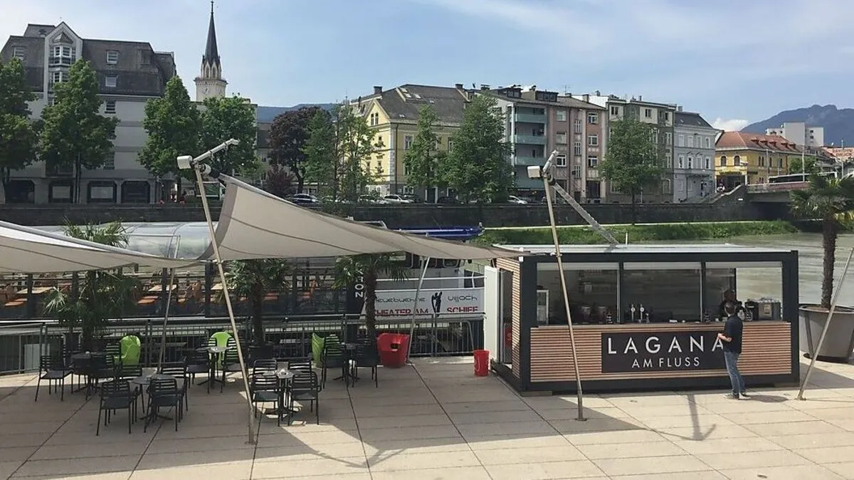 So sieht die neue Bar an der Drau aus