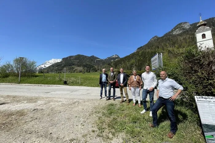 Eindeutig dagegen: Vlnr.: Helmut Gassner, Obmann der Bürgerinitiative BISS, Mario Kunasek (FPÖ), Lambert Schönleitner (Grüne), Claudia Klimt-Weithaler (Kommunisten), Niko Swatek (Neos) und Michael Pretzler (BISS)