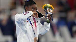 Nach Silber im Teambewerb legte Simone Biles Bronze auf dem Schwebebalken nach