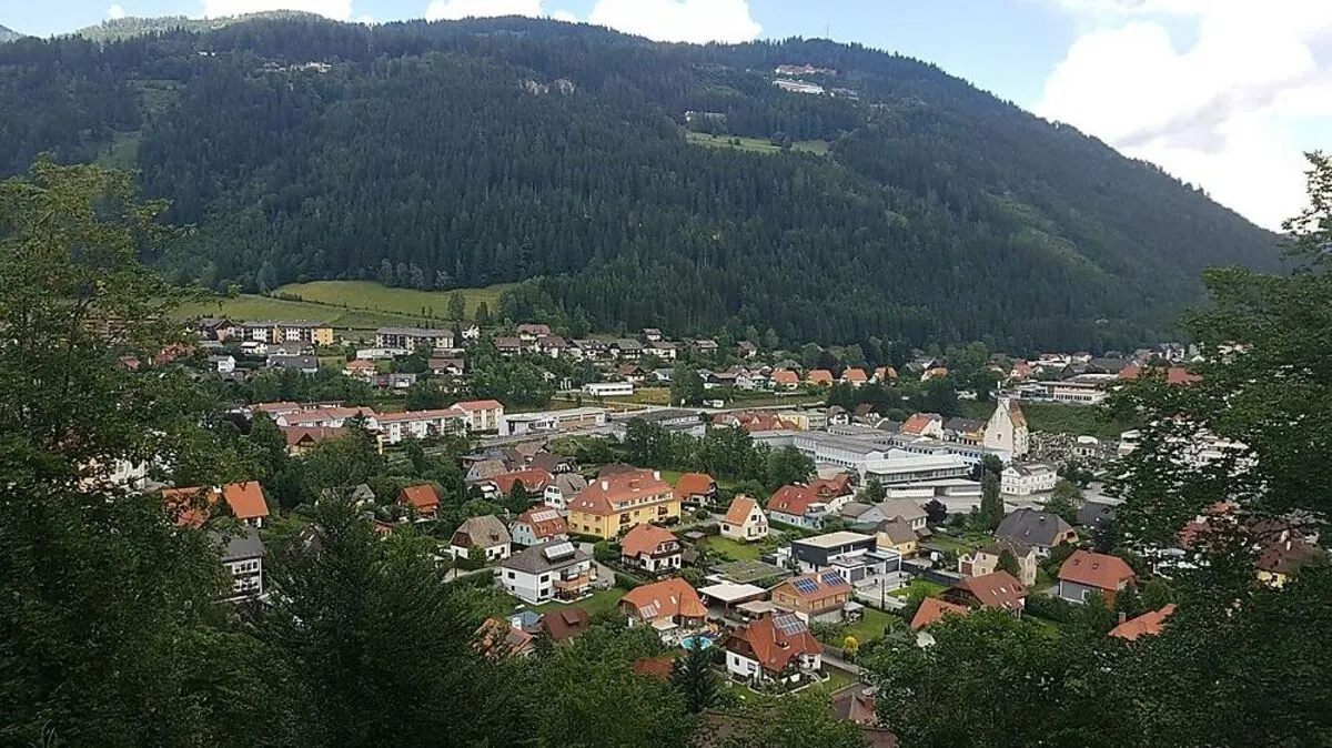 Blick vom Schloss Murau auf die Stadt - bis 14. Oktober ist hier die Schwarzenberg-Ausstellung zu sehen