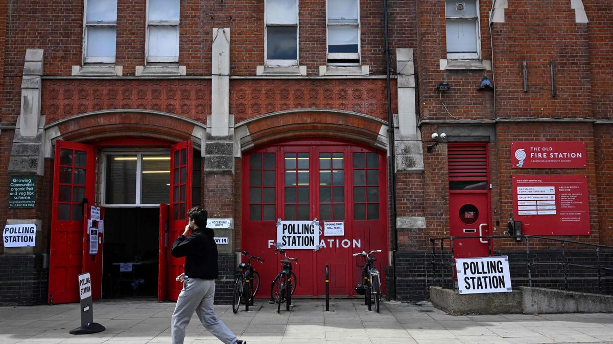 Ein Wahllokal in Hackney in Ost-London | Ein Wahllokal in Hackney in Ost-London
