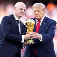 Weiterhin ein Herz und eine Seele: Donald Trump (rechts) und Gianni Infantino