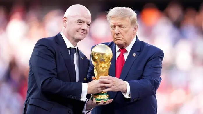 Weiterhin ein Herz und eine Seele: Donald Trump (rechts) und Gianni Infantino