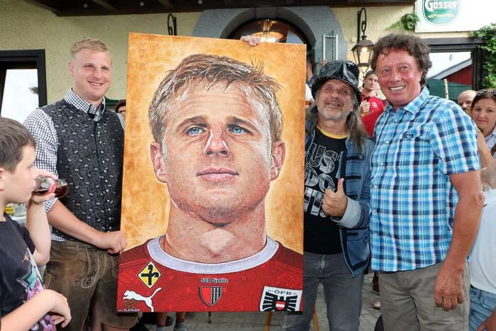 Er bekam auch ein Bild geschenkt!