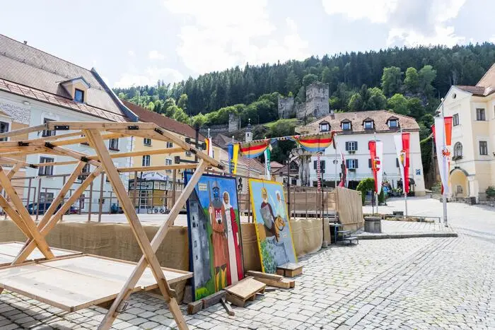Die Aufbauarbeiten sind derzeit noch im Gange 
