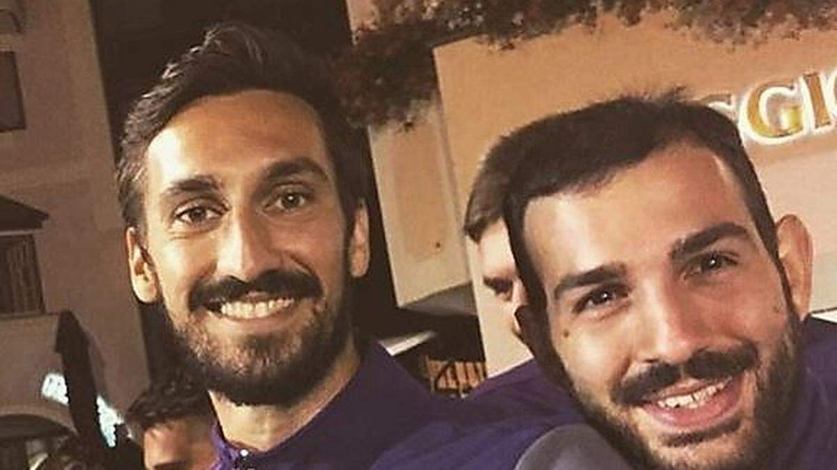 Riccardo Saponara (rechts) mit dem verstorbenen Davide Astori