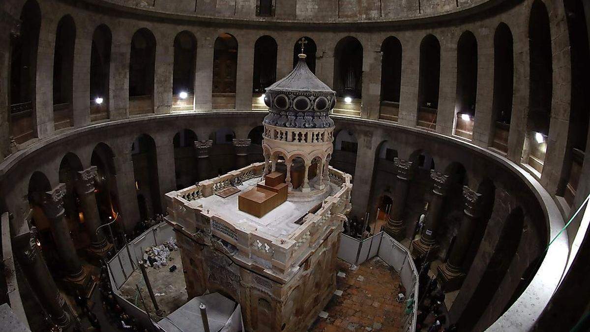 Die Kirche vom heiligen Grab in der Altstadt von Jerusalem