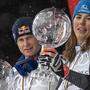 Die Gesamt-Weltcupsieger Alexis Pinturault und Petra Vlhova sind in der neuen Ski-Saison die Gejagten