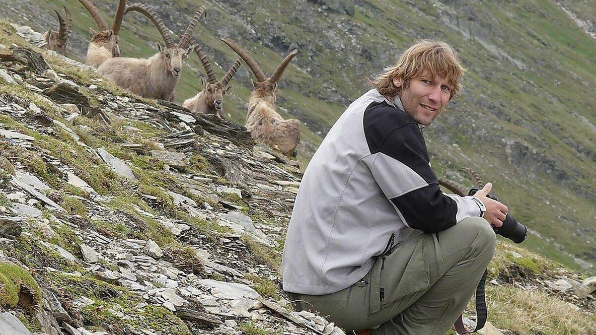 Über Jahre hat sich Gunther Greßmann mit den Steinböcken angefreundet. Ergebnis sind einzigartige Bilder und Beobachtungen