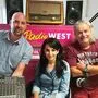 Das Moderatorentrio Stephan Henning, Anja Sorger und Werner „Blumi“ Blumauer 