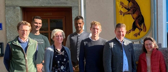 Der ehrenamtliche Vorstand der Energiegenossenschaft Region Liesingtal Heinrich Reuss, Daniel Gruber, Anita Pfnatschek, Karl Oswald, Thomas Lerchbaum, Andreas Kühberger und Sybilla Schmid (v.l.)