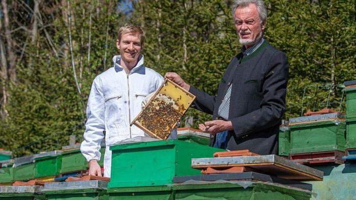 Anton Gruber mit seinem Sohn Andreas 