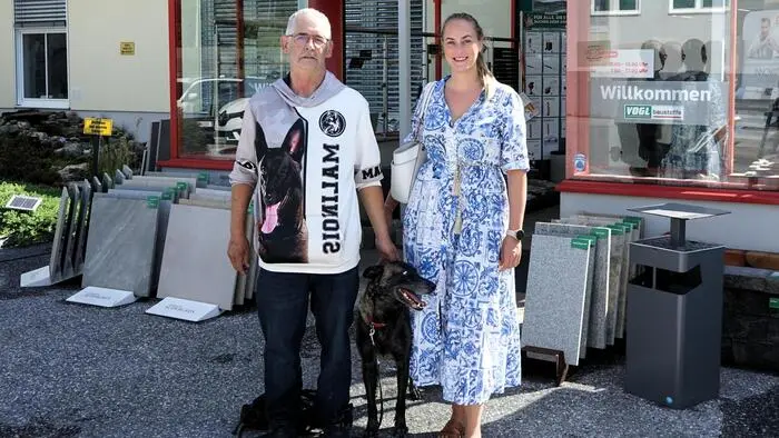 Klaus Schneider, Hündin Sheila und Arabella Schloffer