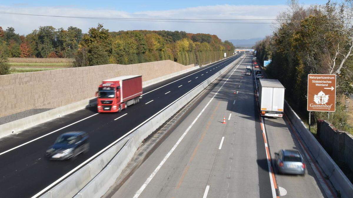 Auf der A9 zwischen Vogau und Leibnitz gibt es ab morgen Bauarbeiten