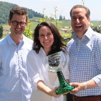 Die Gastgeber der Wöschmeisterschaft Claudia Genner-Schauer, Gerhard Retter und René Kollegger.
