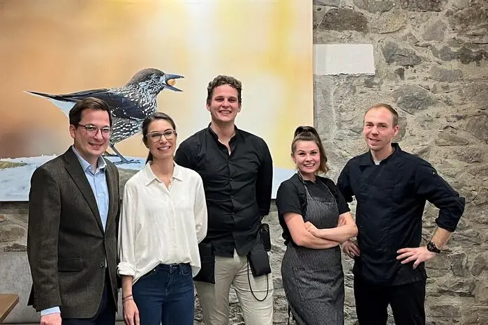 Von links: Stefan und Simone Gartler, Florian Jajtic, Fanni Adamko und Julien Clausing