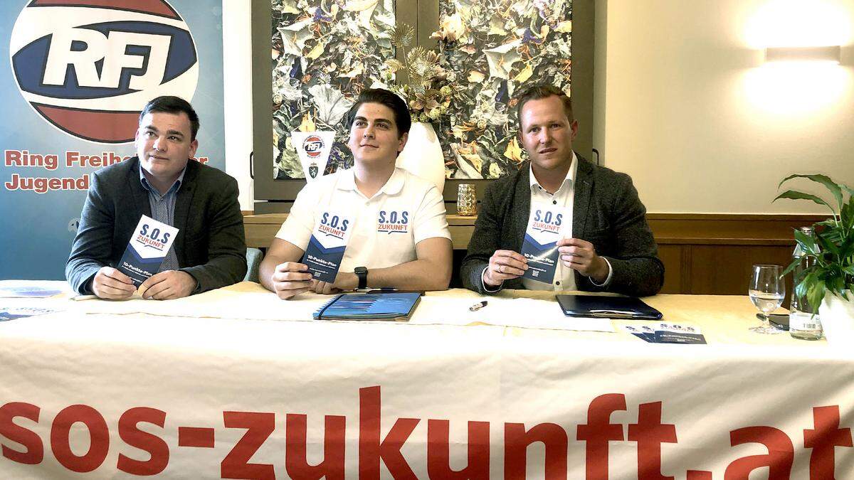 Patrick Seidnitzer, Alessandro Kopeter und Patrick Derler präsentierten in Weiz das Prgramm