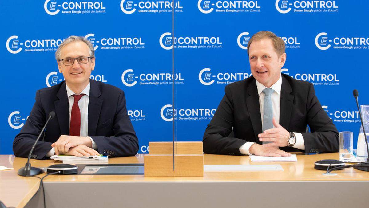 Das neue E-Control-Vorstandsduo Wolfgang Urbantschitsch und Alfons Haber