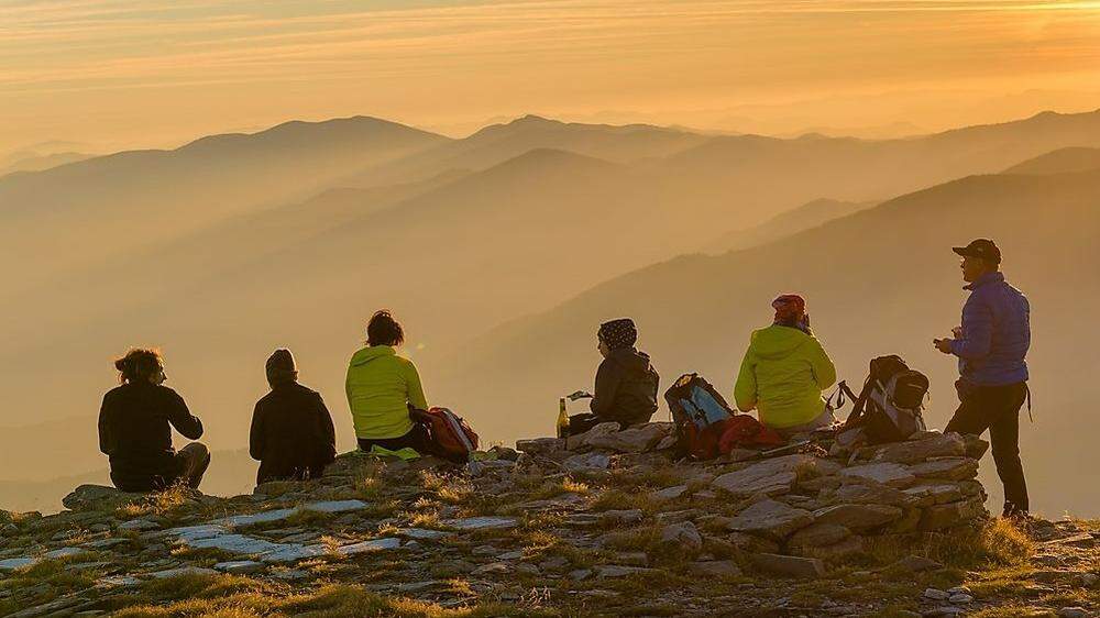 Angedacht ist, dass die Teilnehmer den Sonnenaufgang beim Zirbitzkogelhaus auf 2396 Meter Seehöhe genießen können