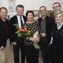 Bürgermeister Christian Scheider mit Kulturreferent Franz Petritz, Bibliotheksleiterin Brita Grumeth, Gemeinderat Manfred Jantscher sowie Landtagsabgeordnete Ruth Feistritzer und Markus Steindl (links)