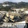 Die Betonteile der beliebten Tribüne werden gerade entfernt