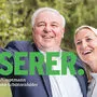 Hermann Schützenhöfer rückt sich plakativ selbst ins Bild