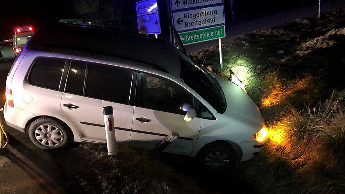 Die FF Breitenfeld a.d. Rittschein konnte das Fahrzeug rasch bergen