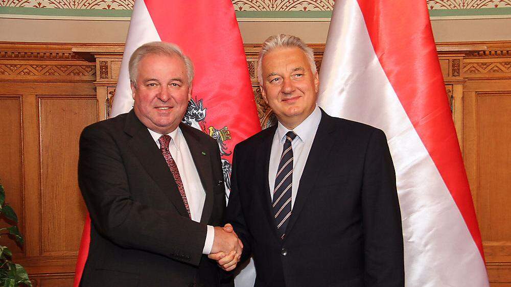LH Hermann Schützenhöfer traf den ungarischen Vize-Ministerpräsident Tsolt Semjén