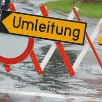 Die Unwetter sorgten dafür, dass der Zugverkehr vorerst stillstand