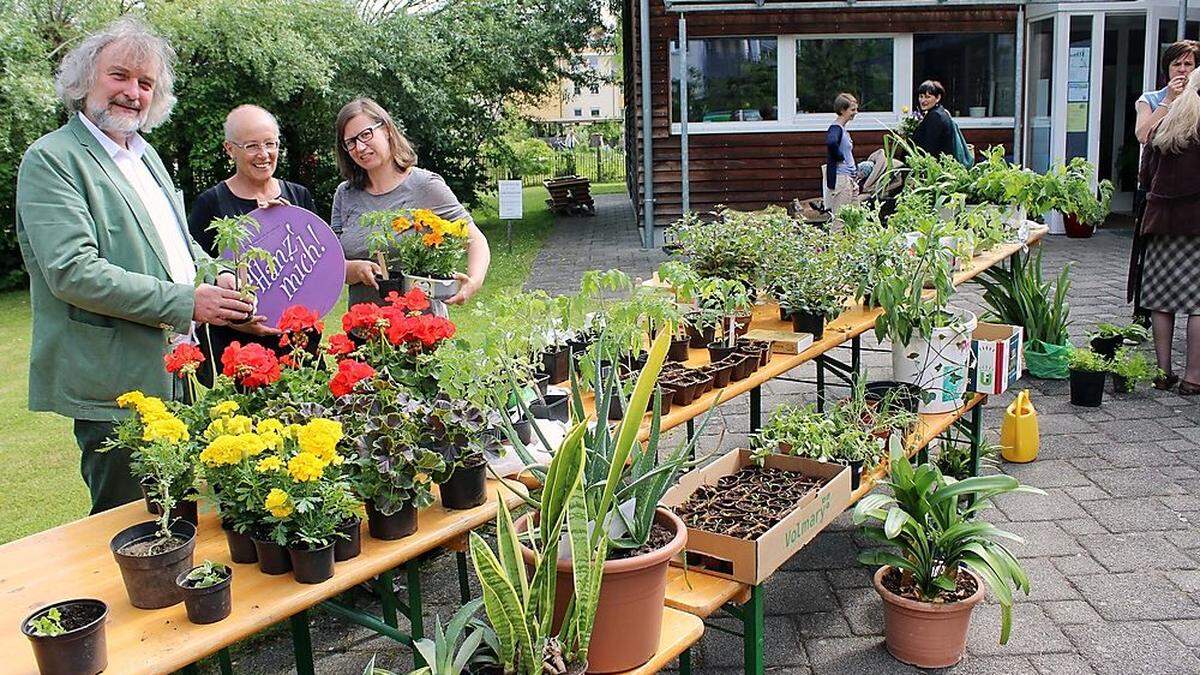 In Waidmannsdorf werden wieder Pflanzen getauscht