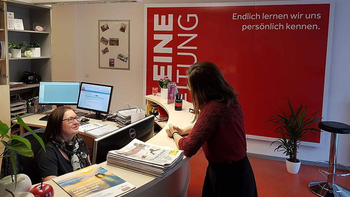 Das Regionalbüro der Kleinen Zeitung in Voitsberg bleibt bis auf Weiteres geschlossen