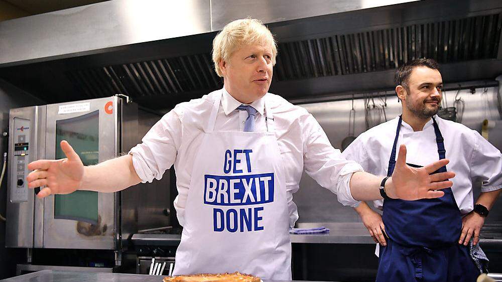 Bringen wir den Brexit endlich hinter uns: Boris Johnson kochte im Wahlkampf mit dem Slogan &quot;Get Brexit Done&quot; die Briten ein 