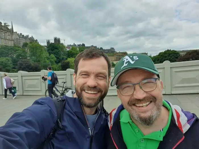 Thomas Niederwieser und Thomas Baumgartner in Schottland