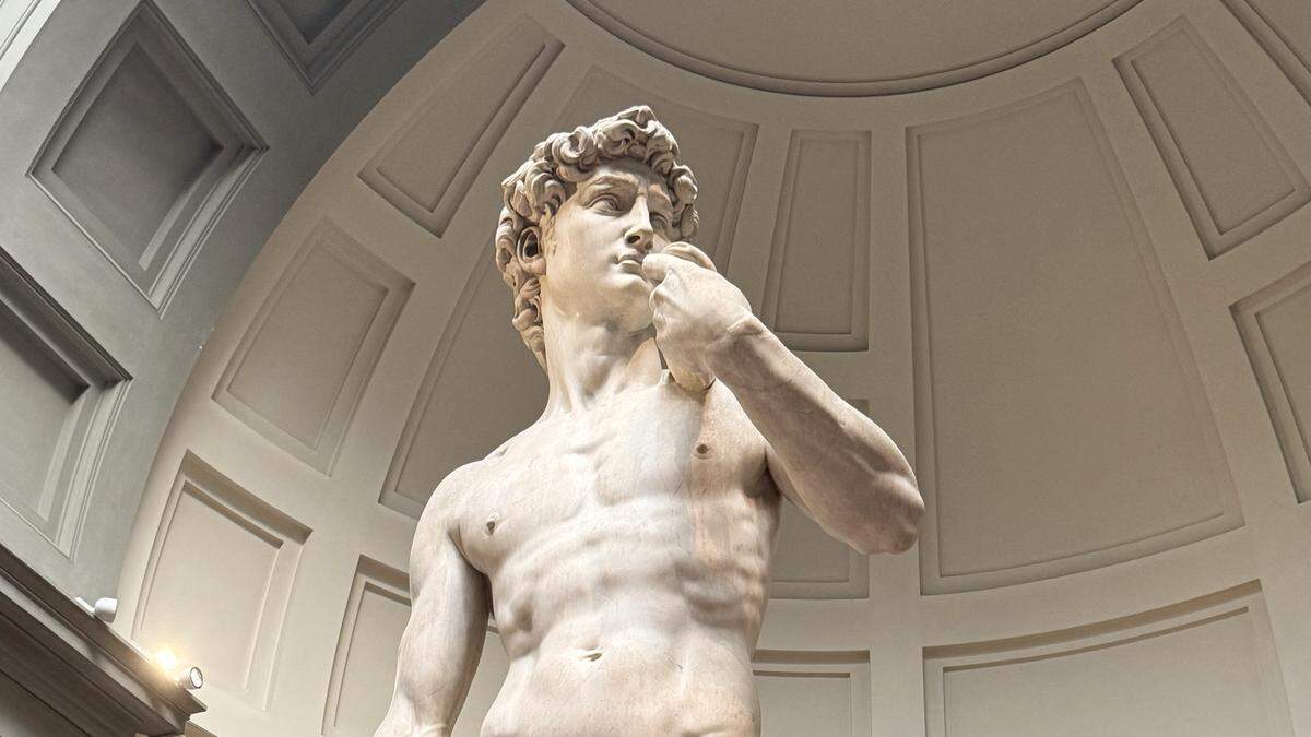 Die David-Statue in Florenz wurde zum Ziel der Klimaaktivisten 