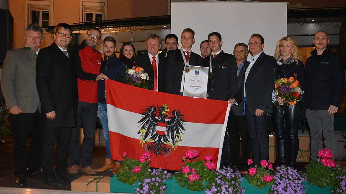 Großer Empfang für die beiden Weltmeister in Vorau