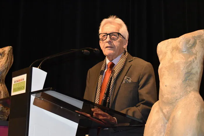 Johann Schleich stellte dem Publikum sein Buch "Frauen.Kraft im Steirischen Vulkanland" vor.