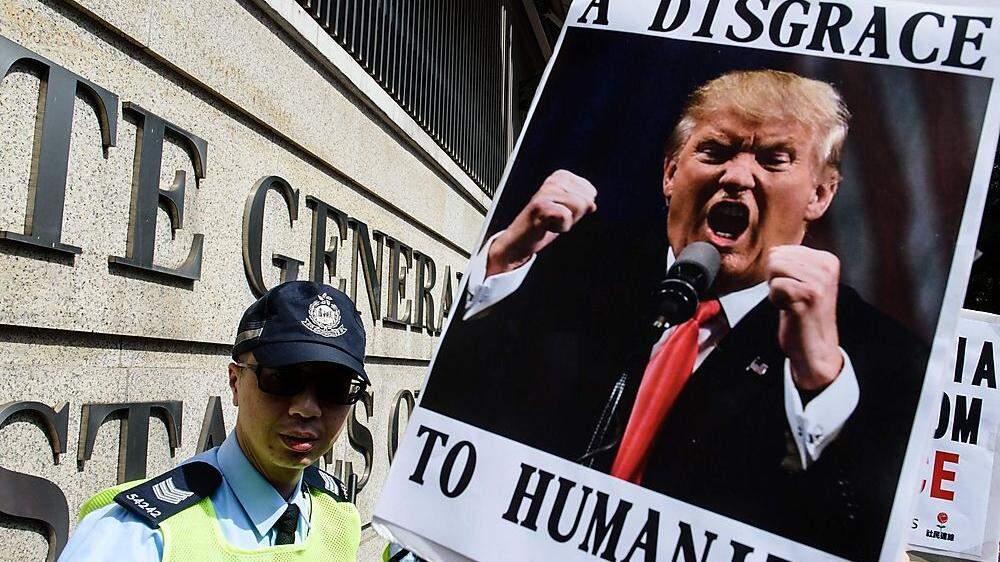 Demonstrationen weltweit gegen Donald Trump
