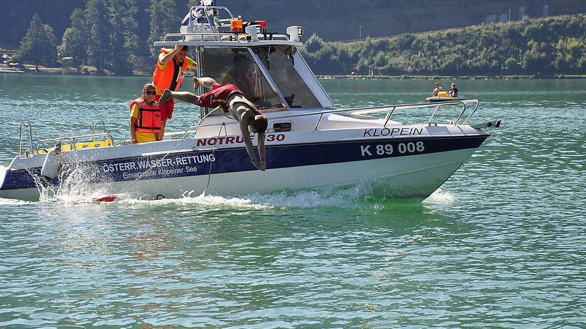 Die Wasserretter haben diesen Sommer wieder alle Hände voll zu tun: Auch am Klopeiner See