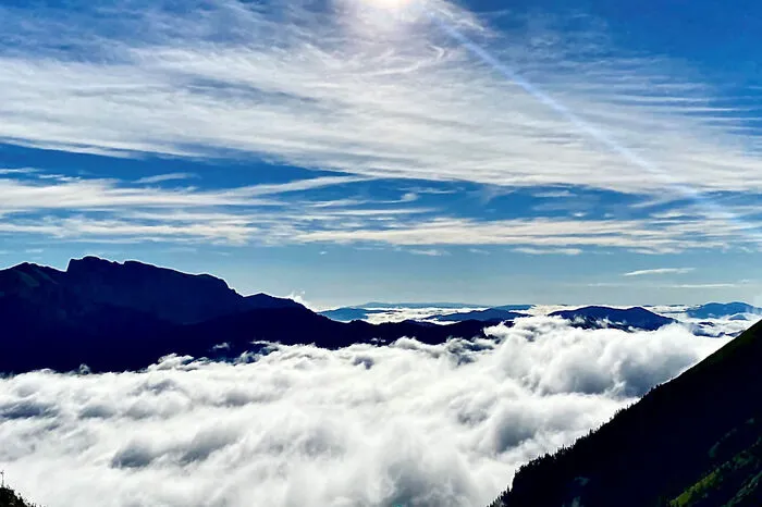 Ein Nebelmeer über dem Vordernberger Tal hat Gabriele Reiter für uns festgehalten.