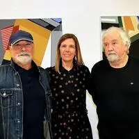 Johann Wegscheider, Martina Wegscheider-Traussnigg und Hugo Kohlbacher (von links)